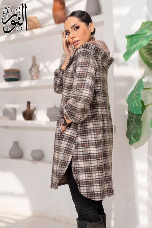 Winter Long Hooded Shirt