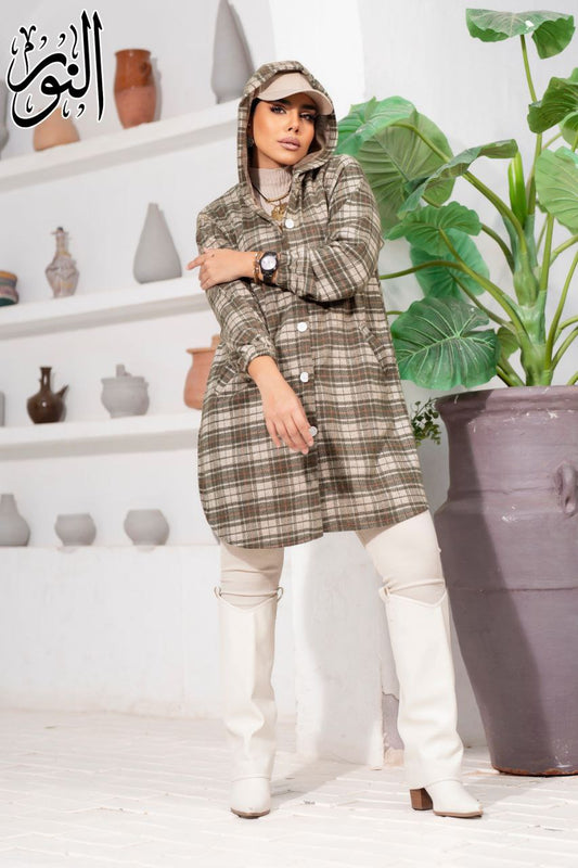 Winter Long Hooded Shirt