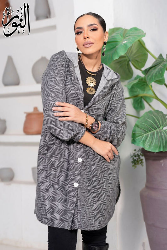 Winter Long Hooded Shirt
